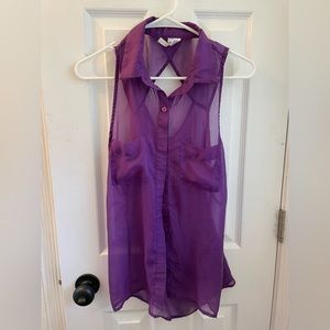 Purple tank size small